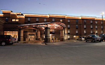 small image of the front evening view of the Astoria hotel