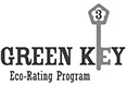 black & grey/white Green Key Eco-Rating Program logo at Astoria Glendive, MT