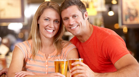 enjoy happy hour between 4pm-midnight daily at Dickinson lobby bar