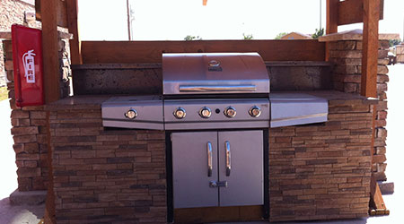 enjoy and relax on our outdoor patio & BBQ at the Glendive location
